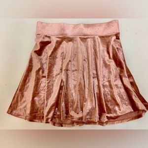 Blush velvet skirt size M